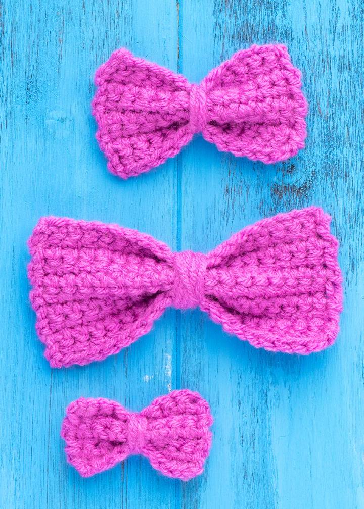 How to Make a Tiny Bow - Free Crochet Pattern