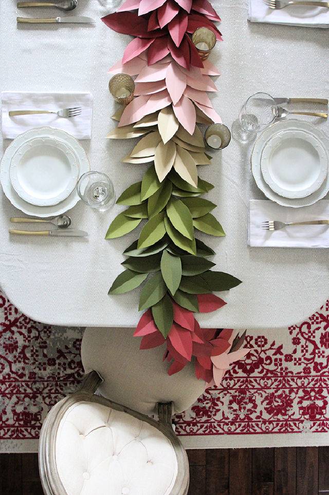 How to Make a Paper Leaf Garland for Fall