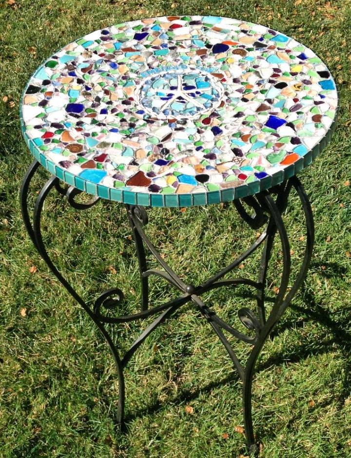 How to Make a Sea Glass Mosaic Tabletop