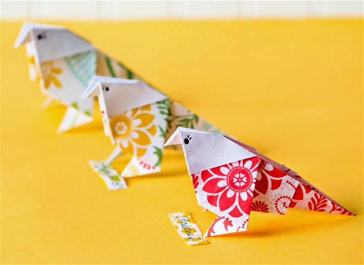 How to Make an Origami Paper Bird