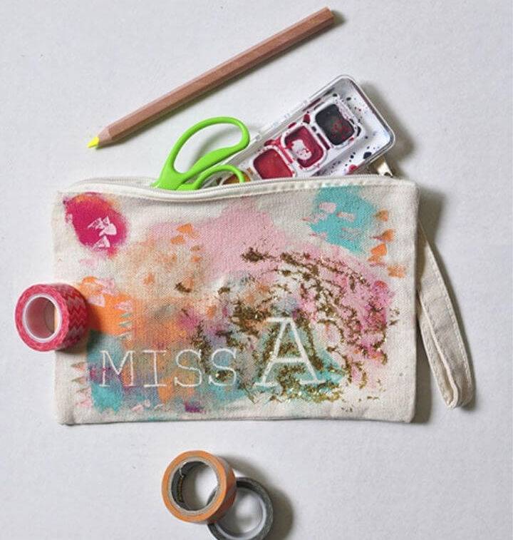 Kiddo Personalized Pencil Case Using Paint