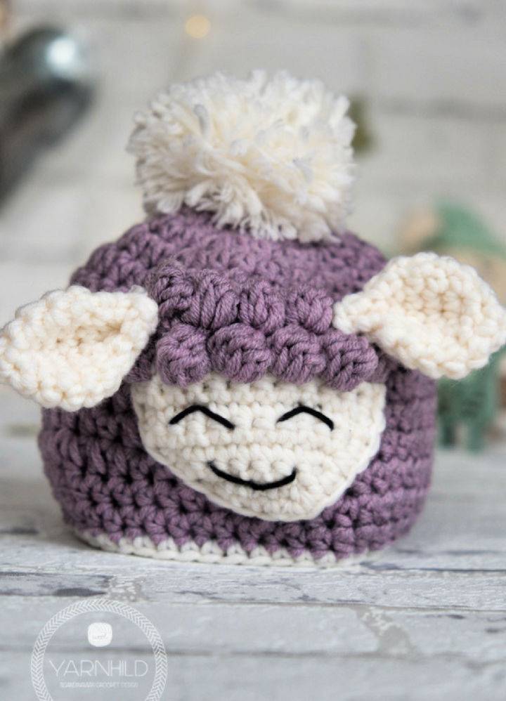 Lamb Baby Hat Crochet Pattern