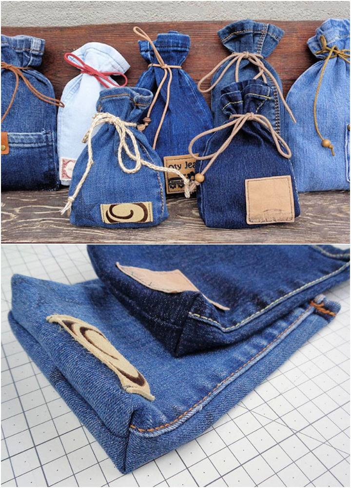Make Your Own Denim Gift Bags