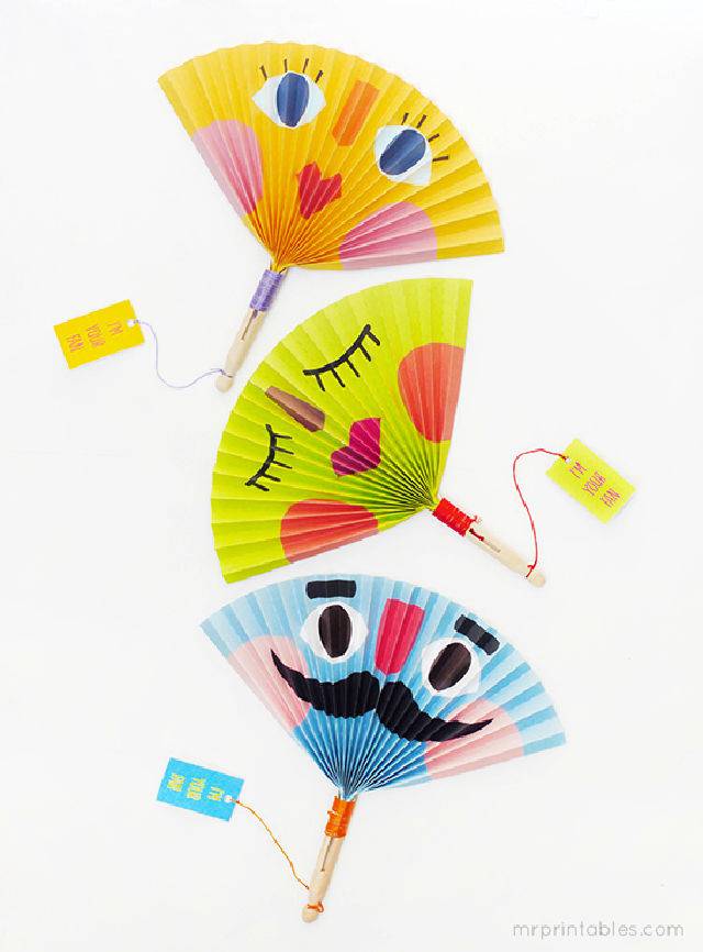 Make Your Own Summer Paper Fans