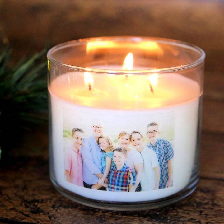 Make a Personalized Photo Candles