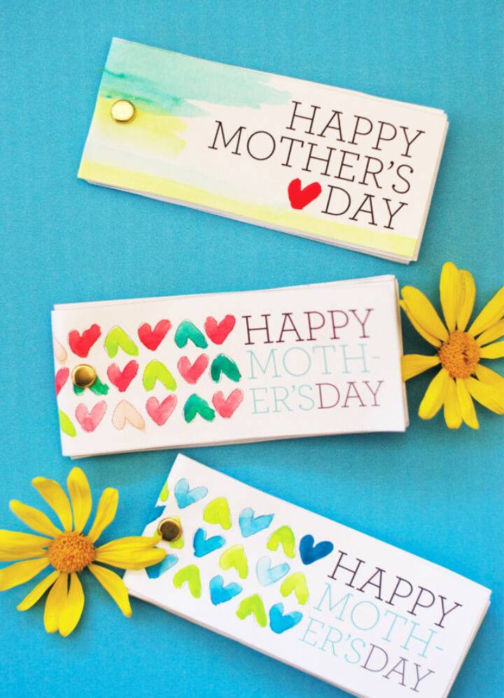 Making Mothers Day Flip Book Card
