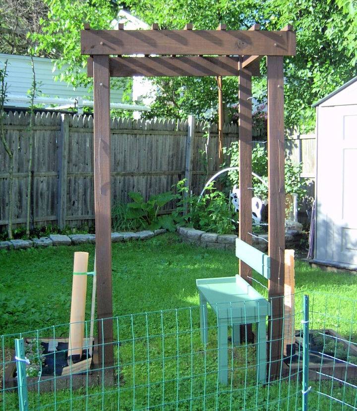 Making a Grape Arbor for a Small Space