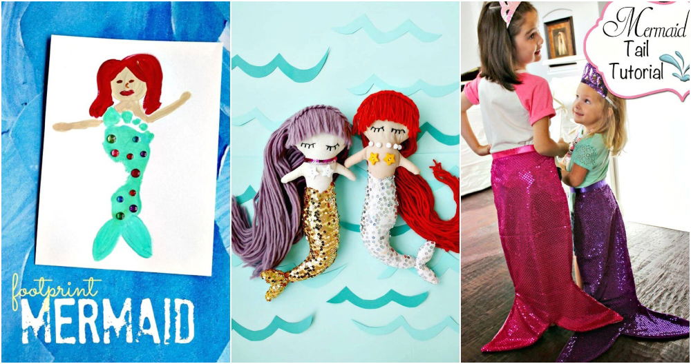 No Sew Mermaid Tails DIY Craft  Mermaid parties, Halloween party