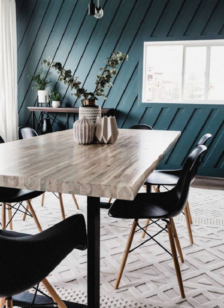 Modern Live Edge Dining Table