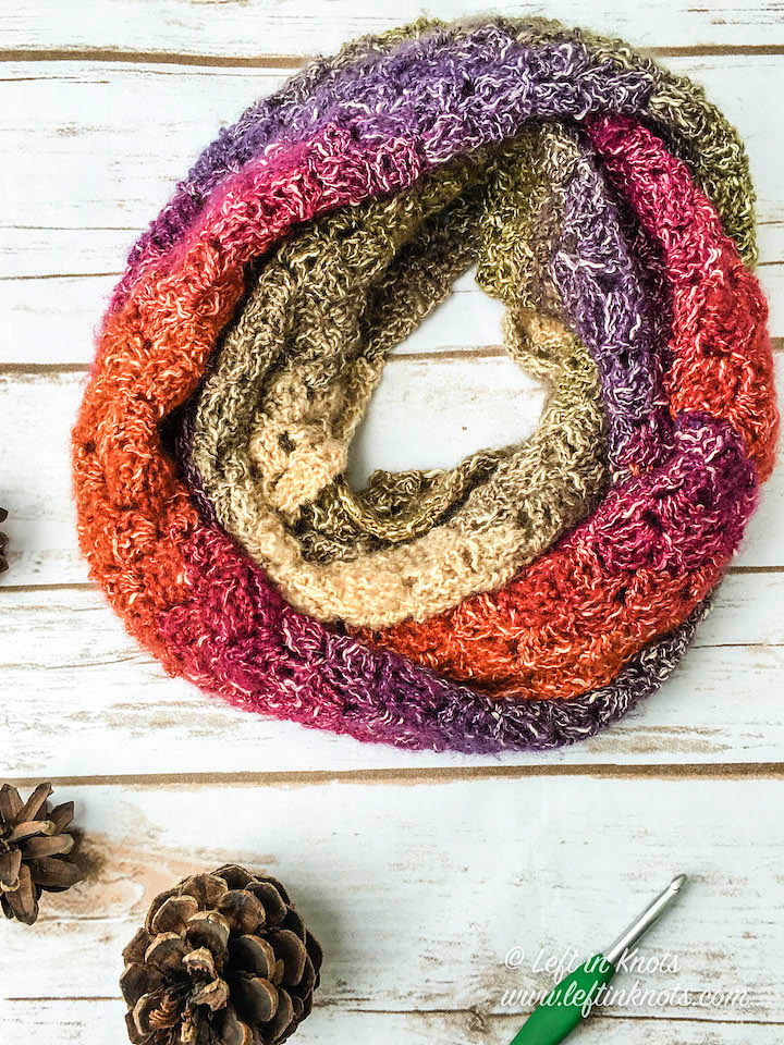 C2C Crochet One Skein Infinity Scarf Pattern