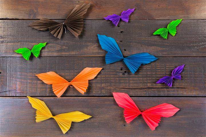 Making Origami Paper Butterfly for Spring