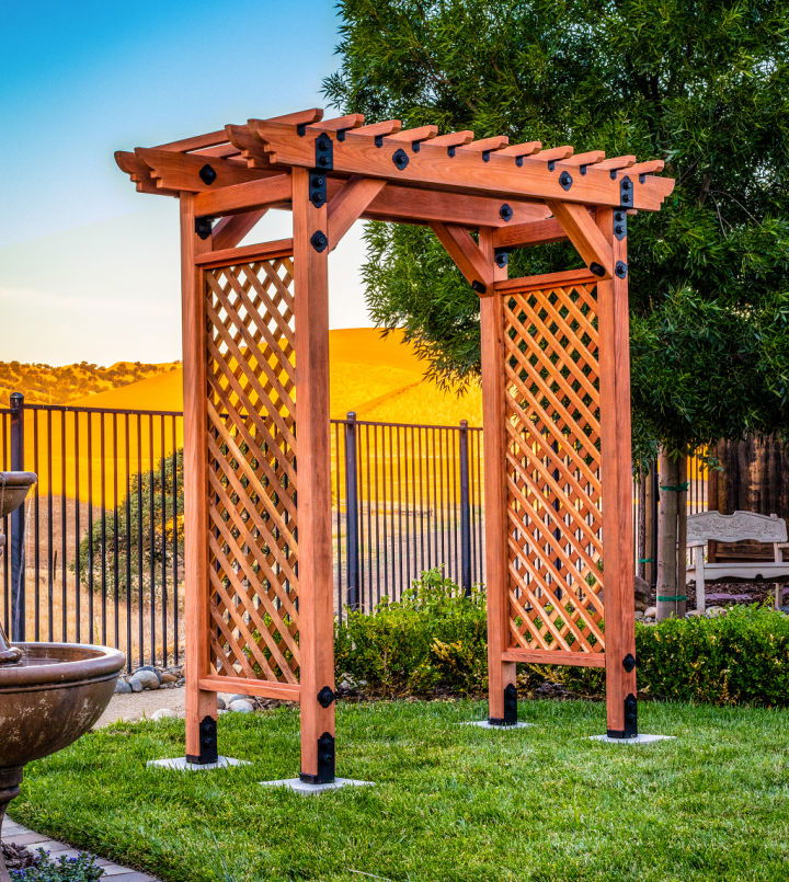 Building an Outdoor Lattice Arbor