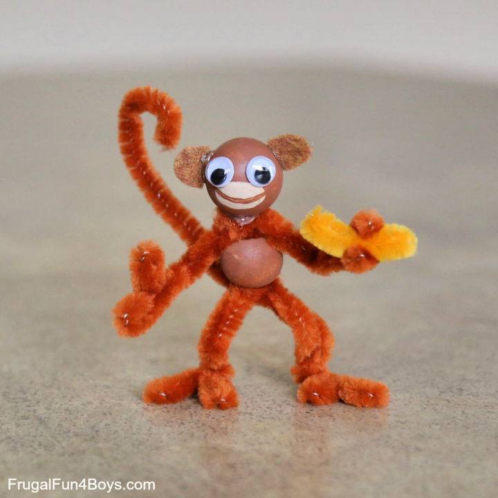 Pipe Cleaner Monkeys Craft for Kids
