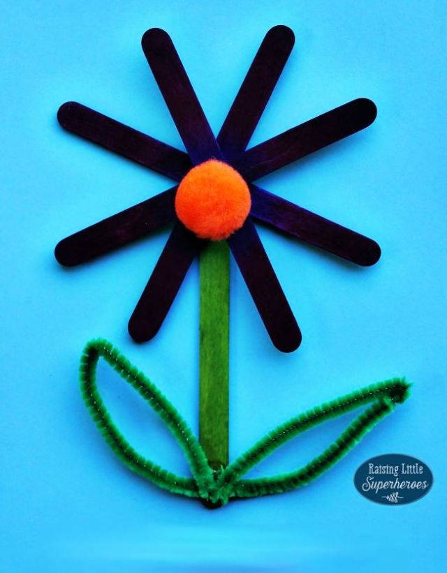 Make Your Own Popsicle Stick Flower