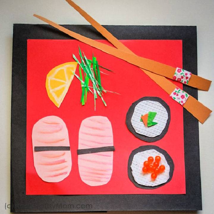 Pretend Play Sushi Craft for Kids
