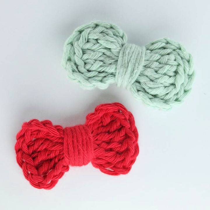 Quick and Easy Crochet Mini Bow Pattern