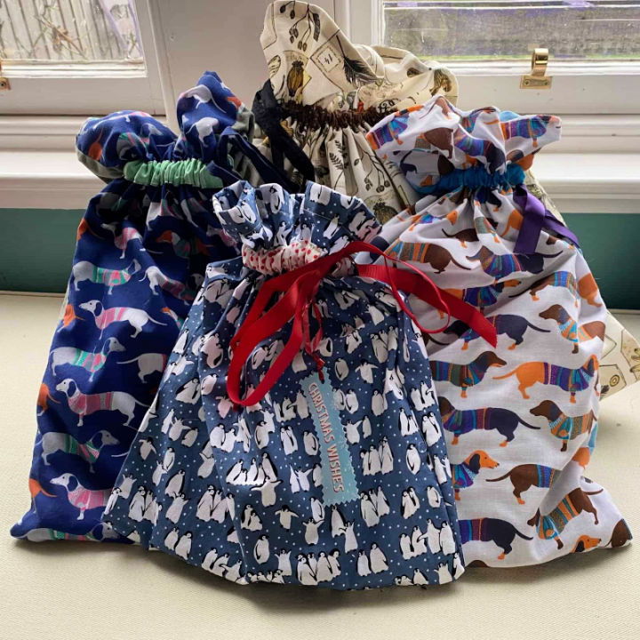 Reusable Drawstring Fabric Gift Bag