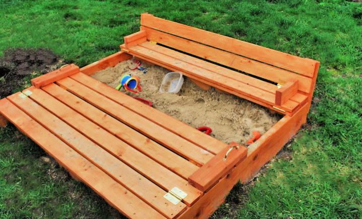 Sand Box with Built In Seats