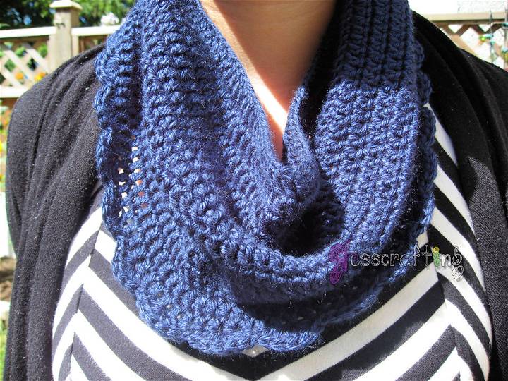 How to Crochet Infinity Scarf in the Round
