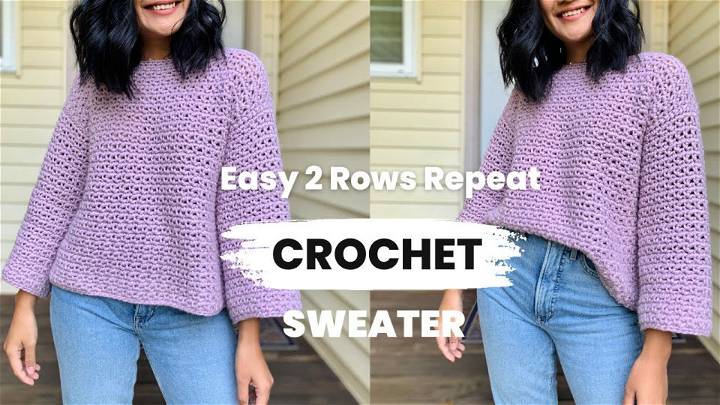 Simple Crochet Sweater Tutorial