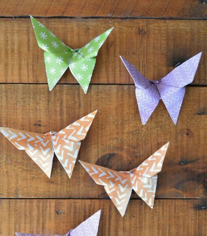 Simple DIY Origami Butterflies