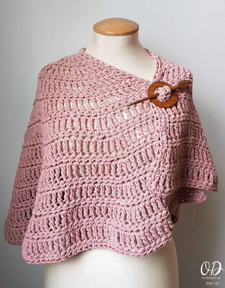 Free Crochet Casual Small Shawl Pattern