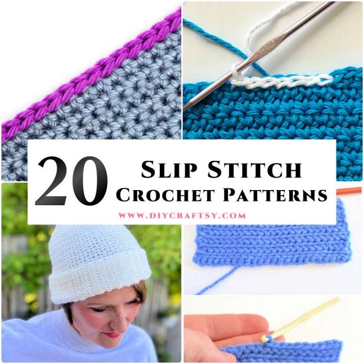 Slip Stitch Crochet: 20 Free Patterns To Do (sl st) Easy