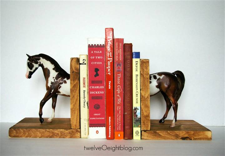 Handmade Spotted Horse Bookend
