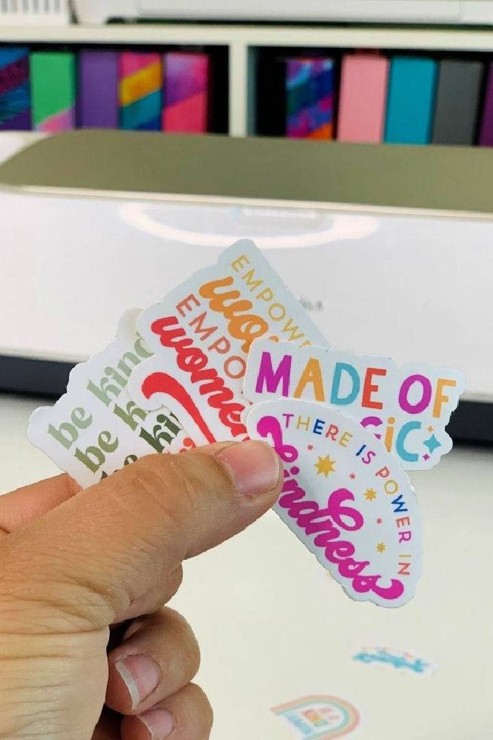 DIY Stickers With a Cricut Using Print