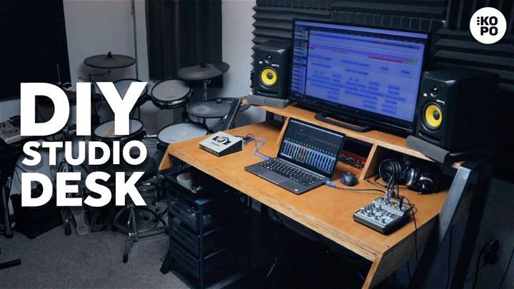 The Perfect Music Studio Desk to Build