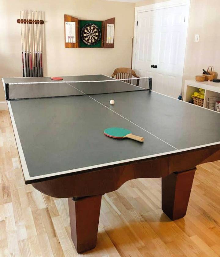 Turn a Pool Table Into Ping Pong Table Under $25