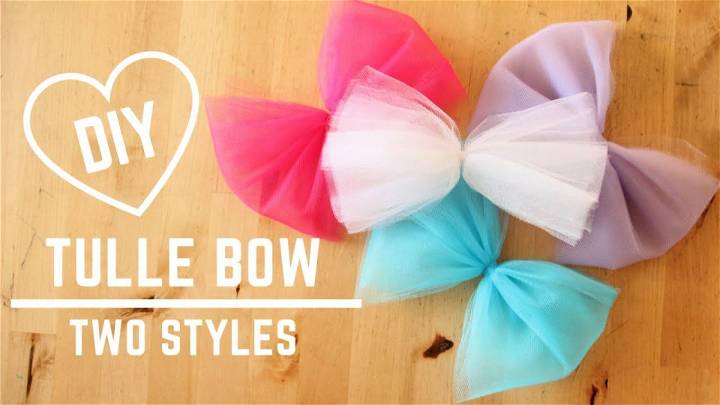 Making Two Styles Tulle Bow