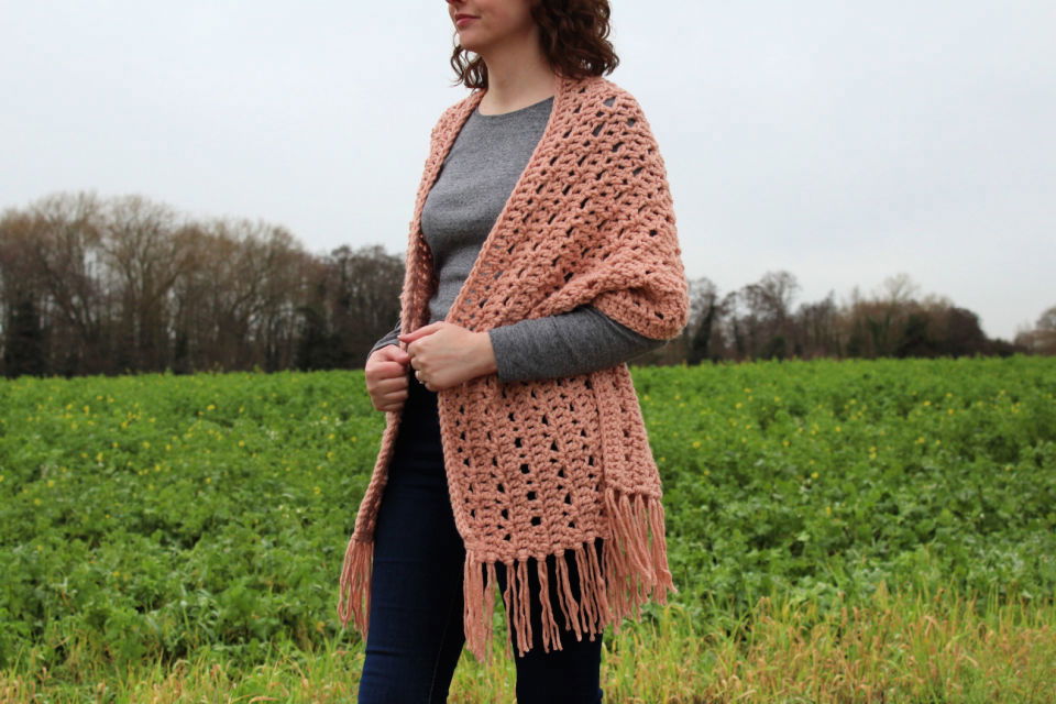 Wildflower Chunky Shawl Crochet Pattern