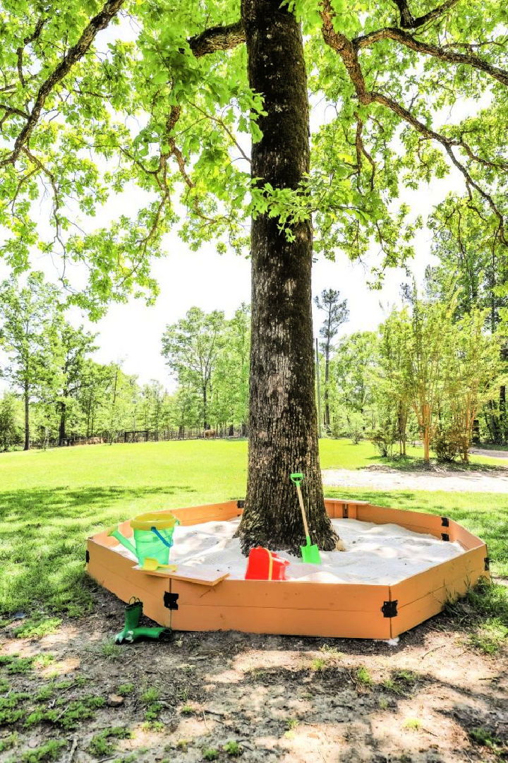 Wooden Sandbox With Seating