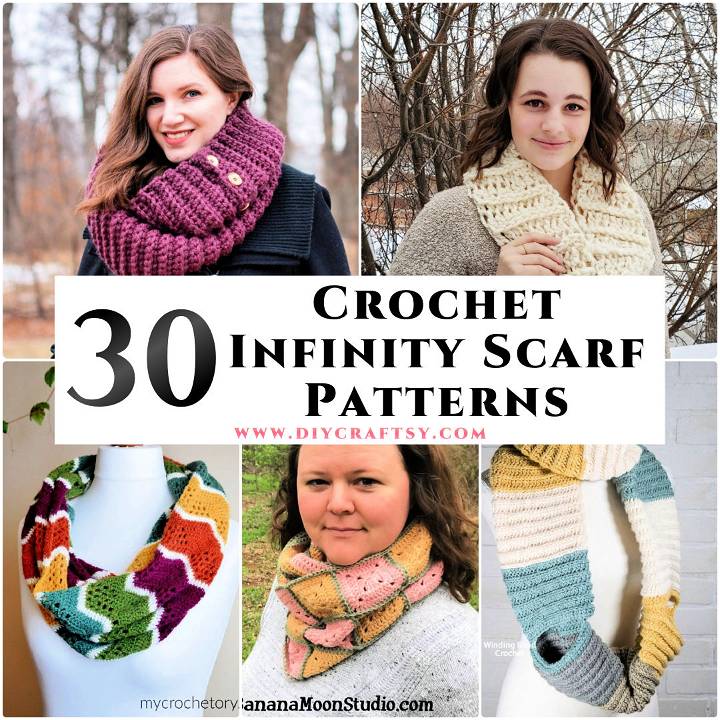 30 free crochet infinity scarf patterns for beginners (2024)