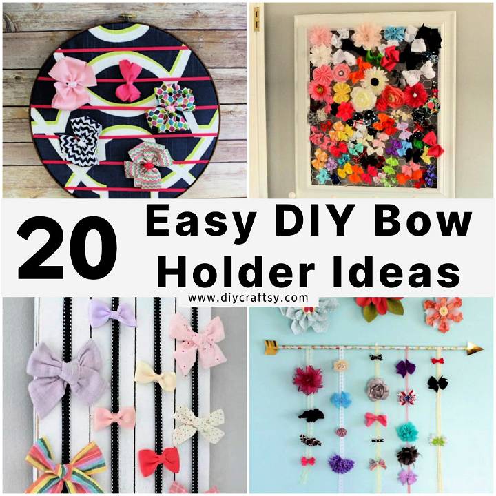 diy bow holder ideas