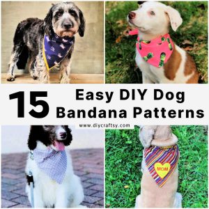 15 Free Dog Bandana Pattern (Printable Sewing Template)