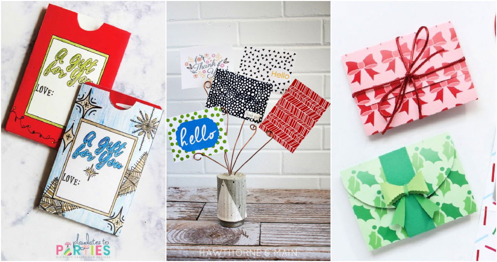 20 DIY Gift Card Holder Ideas (Free Printable Template)