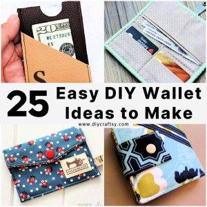 25 Homemade DIY Wallet Ideas to Make Your Own Wallets