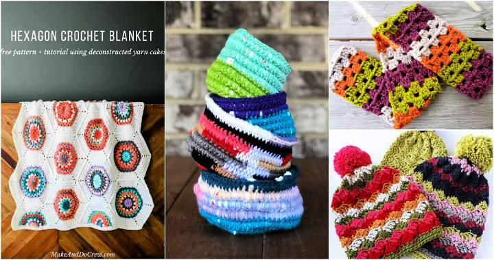 free crochet scrap yarn projects and patterns