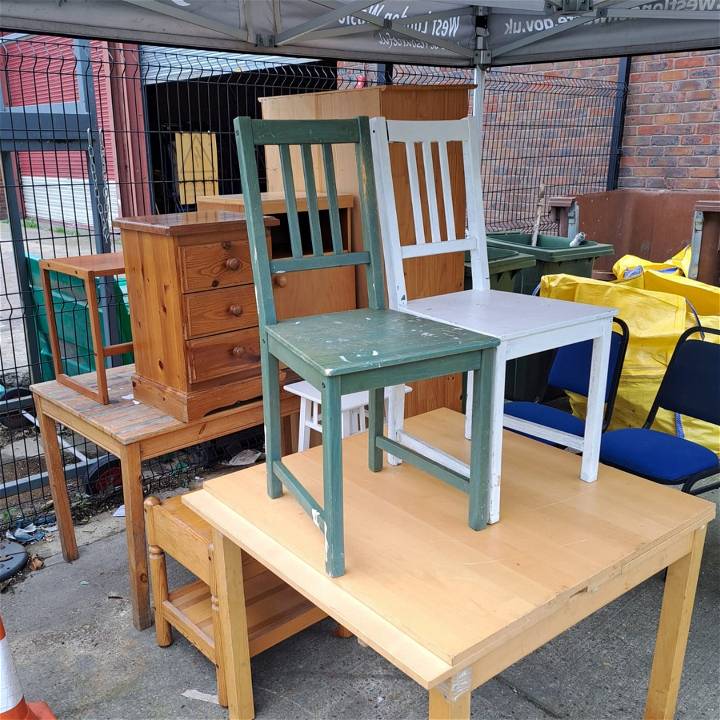 furniture at local homeless shelters or womens shelters