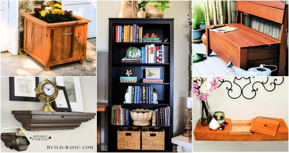 This DIY Art frame hidden storage cabinet is truly the best storage/sa, hidden storage