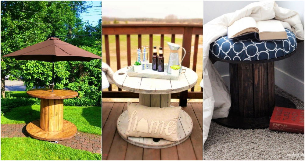 20 Wooden Spool Ideas To Reclye Wire Spools DIY Crafts
