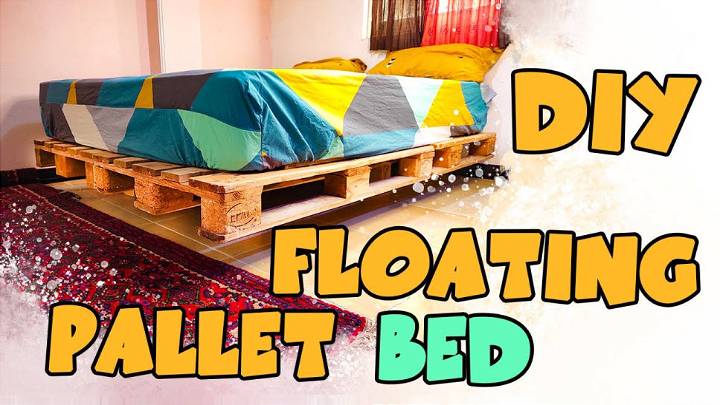 DIY Pallet Floating Bed
