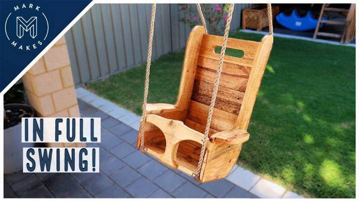 DIY Pallet Swing Seat for Babies