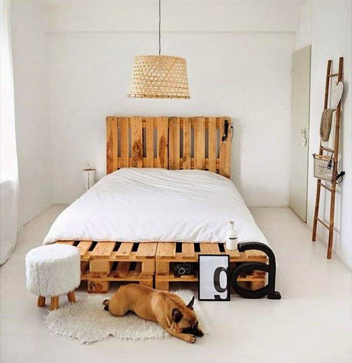 DIY Wood Pallet Bed Frame