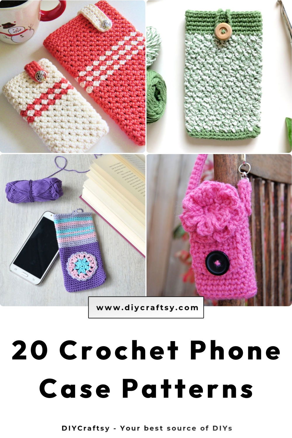 20 Free Crochet Phone Case Patterns DIY Crafts