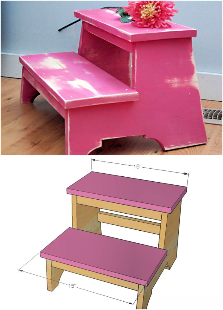 Free Vintage Step Stool Plan