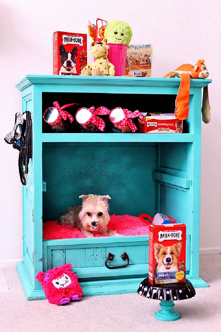 Easy DIY Dog Bed and Cabinet
