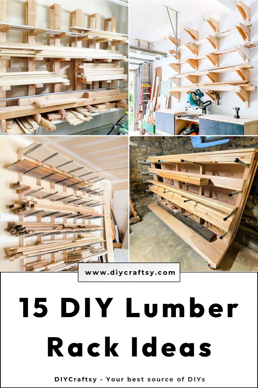 15 DIY Lumber Rack Ideas For Efficient Storage